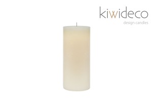 Candle Ivory Light Pillar Rustic Unscented